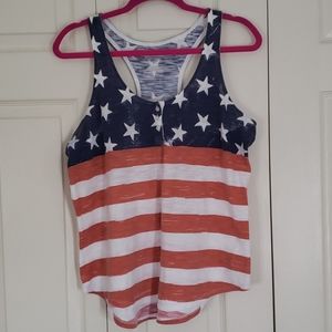 Old Navy American Flag Tank Top